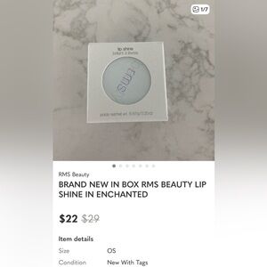 Bundle for @stargazer778 2 of the RMS Beauty Lip Shine - Enchanted